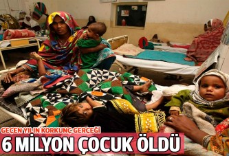 1 yılda 6 milyon çocuk öldü