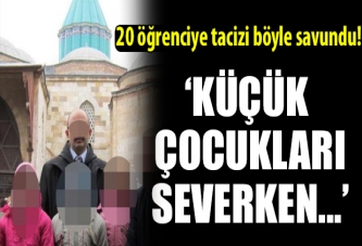 20 öğrencisini taciz etti!