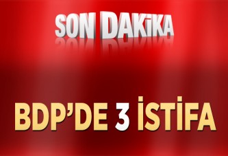 3 Vekil BDP'den İstifa Etti