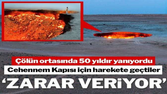 50 yıldır alev alev yanan “Cehennem Kapısı” kapanıyor