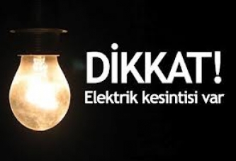 6 ile 9-10 temmuz'da elektrik hizmeti verilemeyecek