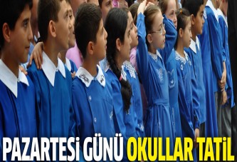 8 Haziran Pazartesi günü okullar tatil mi?