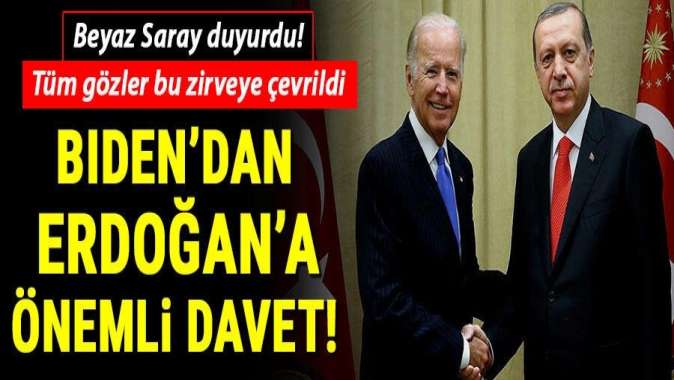 ABD Başkanı Joe Bidendan Cumhurbaşkanı Erdoğana davet!