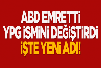 ABD emretti: YPG ismini değiştirdi