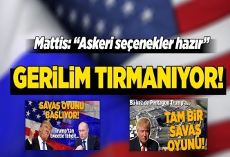 ABD Savunma Bakanı James Mattis, "Olası seçenekleri Trump'a sunmaya hazırız".