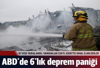 ABD'de 6 büyüklüğünde deprem