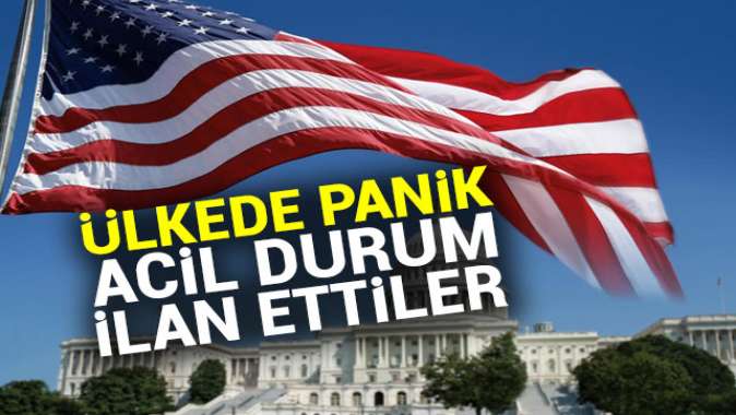 ABDde panik! Acil durum ilan ettiler