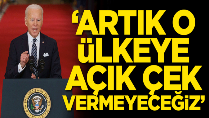 ABDden dikkat çeken çıkış! Artık açık çek vermeyeceğiz