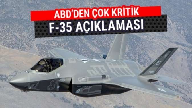 ABDden F-35 açıklaması