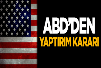 ABD'den yaptırım kararı