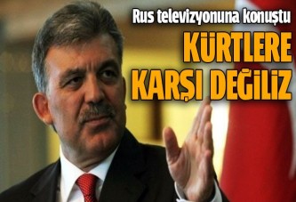 Abdullah Gül Rus televizyonuna konuştu