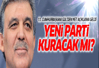 Abdullah Gül'den flaş açıklama: Yeni parti asla yok!