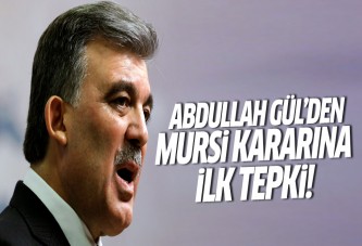 Abdullah Gül'den Mursi kararına tepki