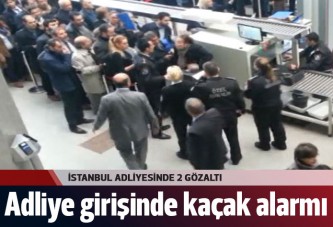 Adliyeye başkasına ait avukat kimliğiyle giren iki kişi yakalandı