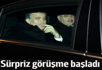 AK Saray manzaralı sürpriz görüşme başladı