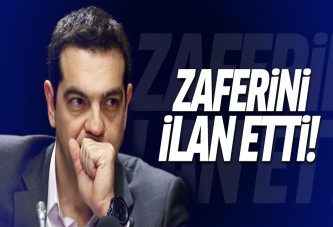 Aleksis Çipras zaferini ilan etti!