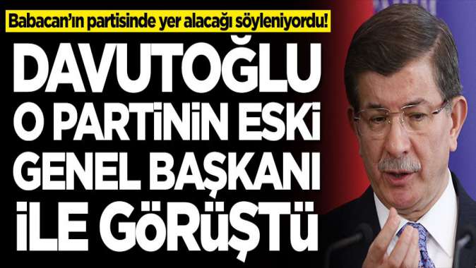 Ali Babacanın ekibinde yer alacağı söyleniyordu! Ahmet Davutoğlu, Ufuk Uras ile görüştü!