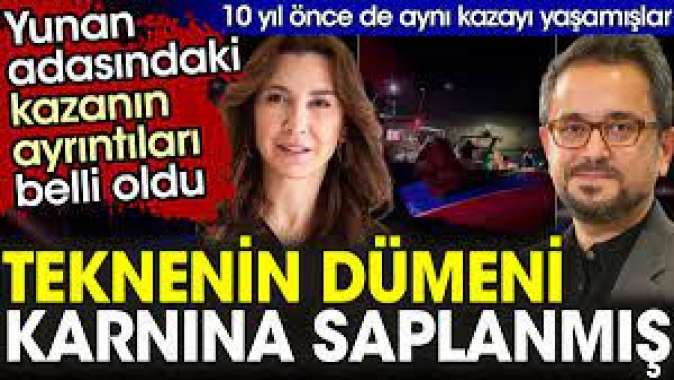 Ali Sabancı ve Vuslat Doğan Sabancı 10 yıl önce de aynı kazayı yaşamış. Tekenin dümeni karnına saplanmış