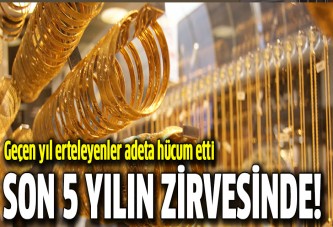 Altın satışları 5 yılın zirvesinde