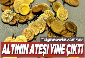 Altın tatil gününde rekor kırdı..