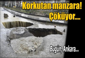 Ankara'da çökme şoku!