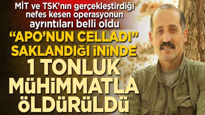 Aponun Celladı terörist İsmail Nazlıkul saklandığı ininde öldürüldü