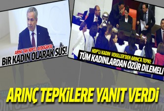 Arınç tepkilere yanıt verdi