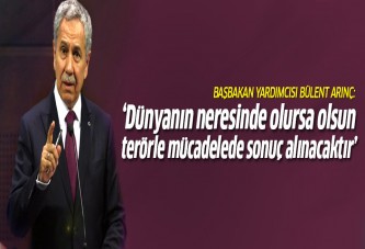 Arınç: Teröre karşı sonuç alınacaktır