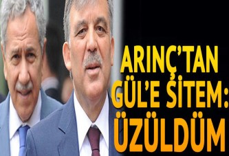 Arınç'tan Gül'e sitem: Üzüldüm