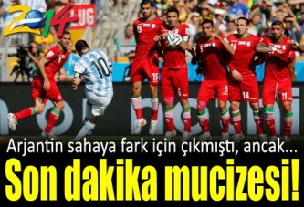 Arjantin İran'ı son dakikada Messi ile vurdu