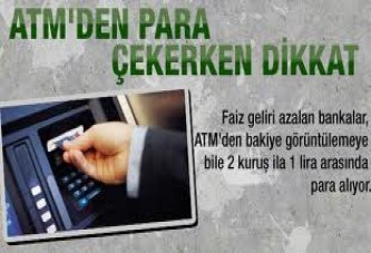 ATM'den para çekerken dikkat!