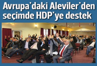 Avrupa'daki Aleviler derneklerinden HDP'ye destek