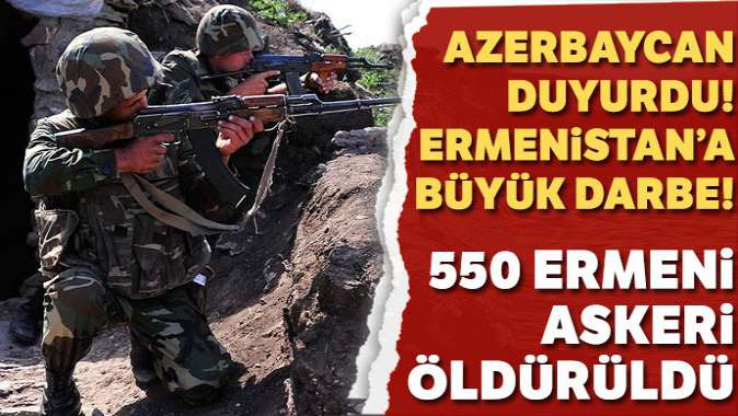 Azerbaycan: Ermenistan ordusu 550den fazla asker kaybetti