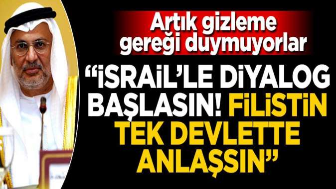 BAE bu kez açık açık söyledi: İsrail ile diyaloğa başlayın!