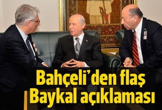 Bahçeli: Eğer yarın HDP Baykal'a desteğini açıklarsa, biz Baykal'a oy vermeyiz