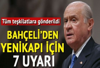 Bahçeli'den 7 maddelik 'Yenikapı' genelgesi