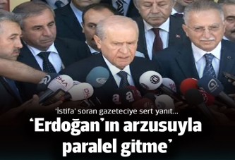 Bahçeli'den istifa sorusuna sert yanıt: Erdoğan'ın arzusuyla paralel gitme