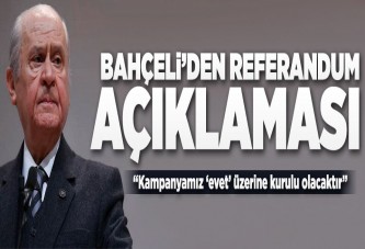 Bahçeli'den referandum açıklaması.