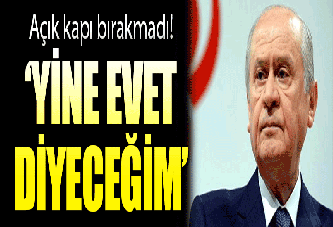 Bahçeli'den referandum açıklaması