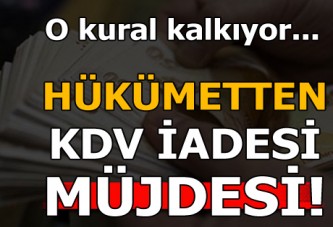 Bakan Ağbal'dan KDV iadesi müjdesi