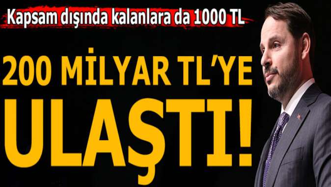 Bakan Albayrak açıkladı! Kapsam dışında kalanlara da 1000 TL