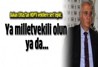 Bakan Elitaş'tan HDP'li vekillere: Ya milletvekili olun ya da terörist