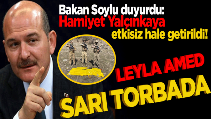 Bakan Soylu duyurdu! Hamiyet Yalçınkaya etkisiz hale getirildi!