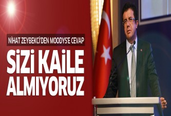 Bakan Zeybekci'den Moody's'e tokat gibi yanıt! Kaile almıyoruz