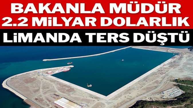 Bakanla müdür 2.2 milyar dolarlık limanda ters düştü