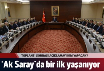 Bakanlar Kurulu 'Ak Saray'da toplandı