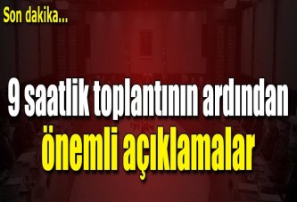 Bakanlar Kurulu sonrası önemli açıklamalar