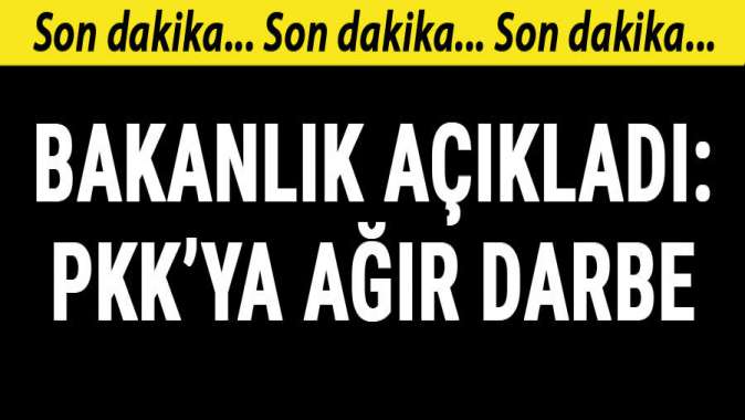 Bakanlık açıkladı! 38 terörist öldürüldü