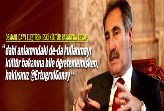 Barbaros Altuğ'dan Ertuğrul Günay'ın Osmanlıca tweetine tepki