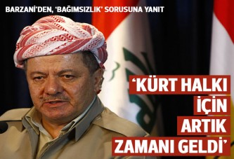 Barzani: Geleceğimizi tayin etme vakti geldi